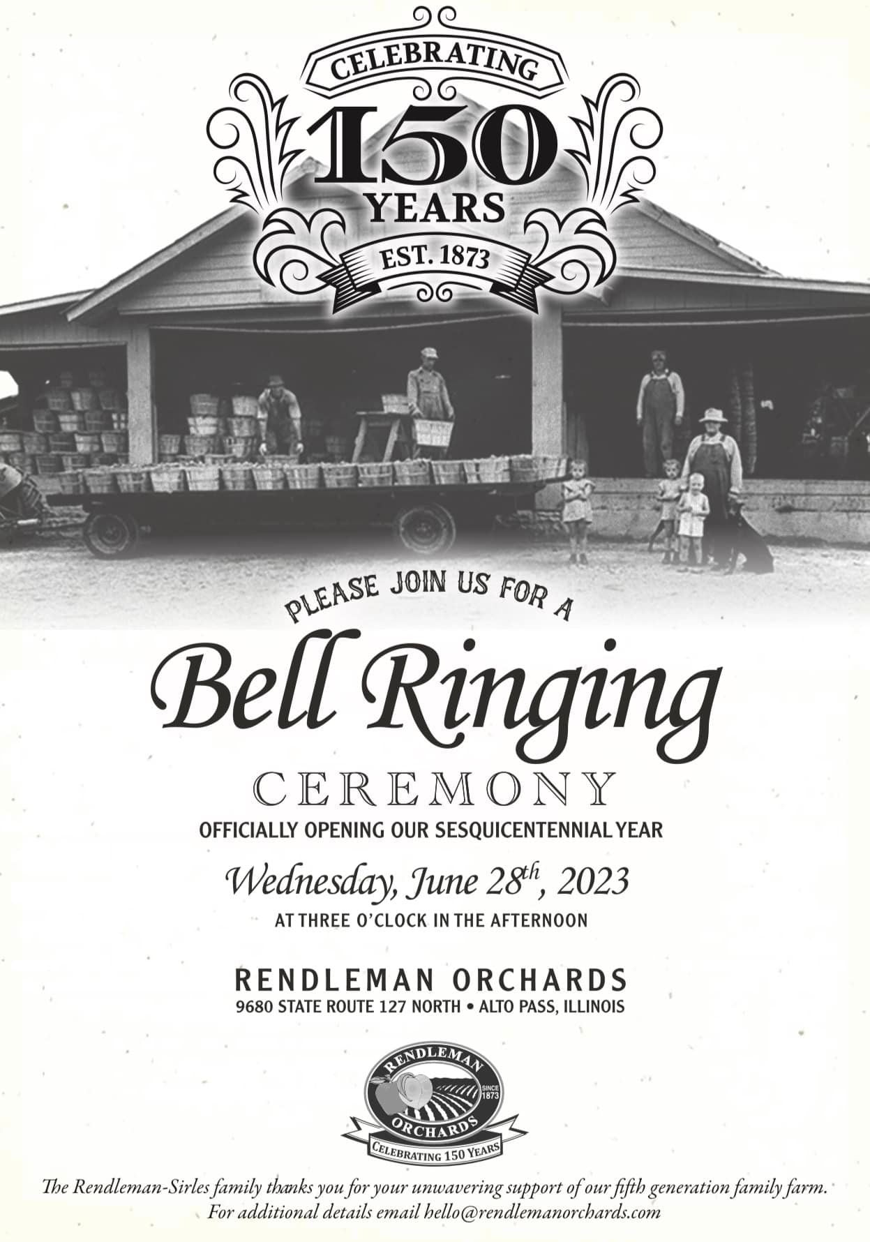 Image of Bell Ringing Ceremony invitation