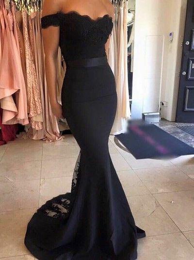 black long prom dresses uk