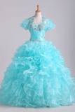 Quinceanera Dresses Fabulous Sweetheart Ruffled Bodice Floor Length