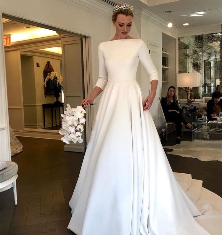 Buy Ball Gown Long Sleeve Backless Ivory Wedding Dresses Long Cheap ...