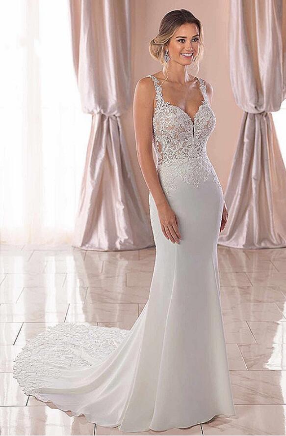 Buy Spaghetti Straps Lace Open Back Mermaid Off White Wedding Dresses Bridal Dresses Sjs15416 9744