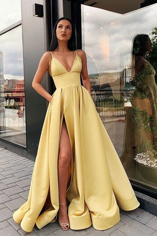 plus size yellow formal dress