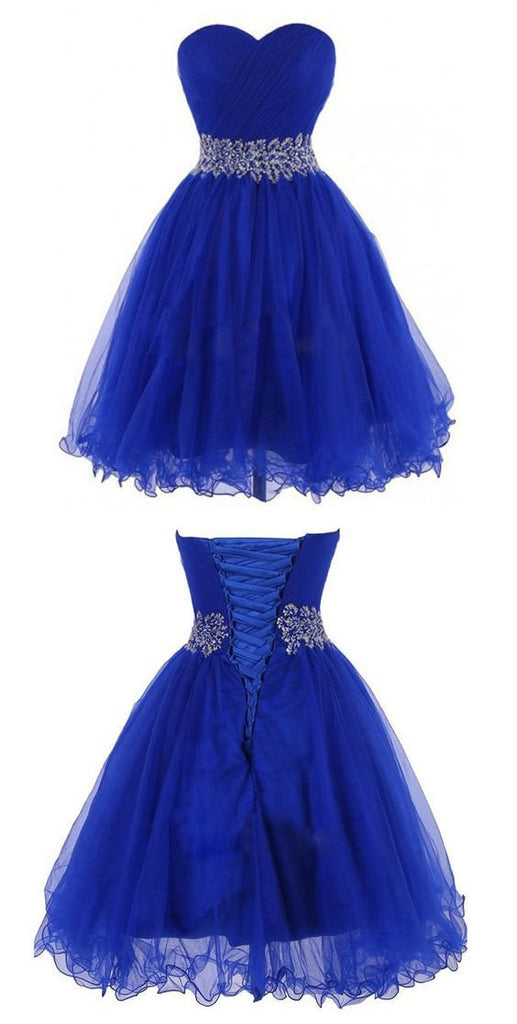 Buy Modern Sweetheart Knee Length Royal Blue Homecoming Dress JS326 ...