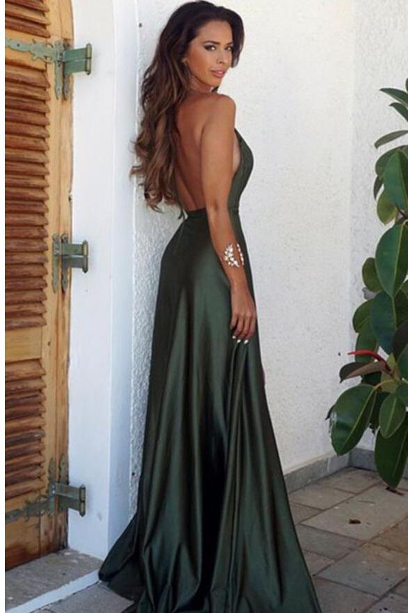 elegant open back dresses