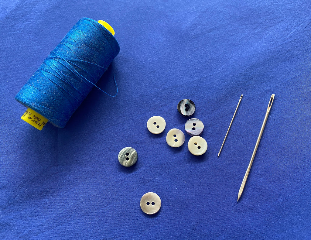 How to Sew on a Button - Hand and Machine - Flat and Shank 