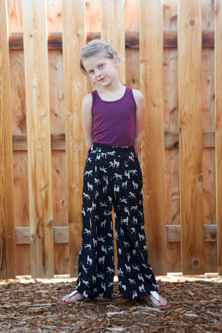 How to Sew Cropped Wide Leg Pants (Beginner Sewing Tutorial)