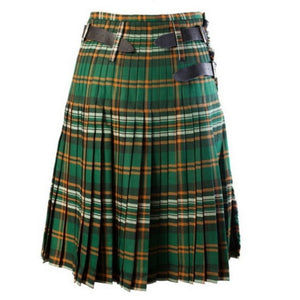 SHUJIN Scottish Mens Kilt Traditional Plaid Belt Pleated Bilateral Chain Brown Gothic Punk Scottish Tartan Trousers Skirts 2019