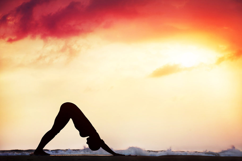 yoga by the beach