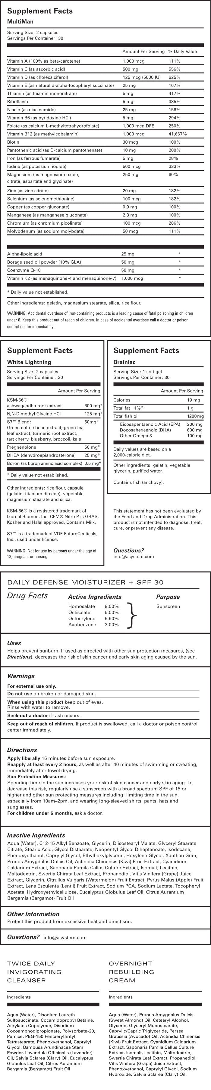 Supplements Facts