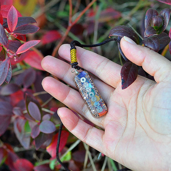 Orgone Seven Chakra Balancing Gemstone Pendant