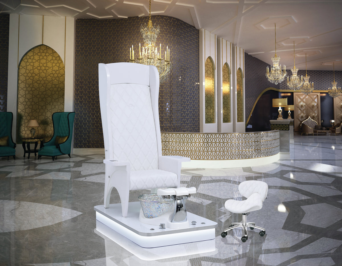 King / Queen Luxury Pearl Throne Chair