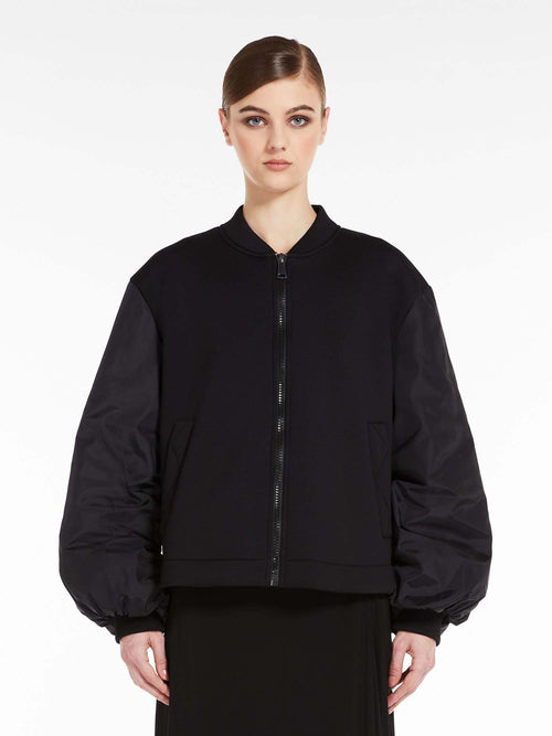 Weekend by Maxmara Giugno Quilted Jersey A-line Skirt in Black