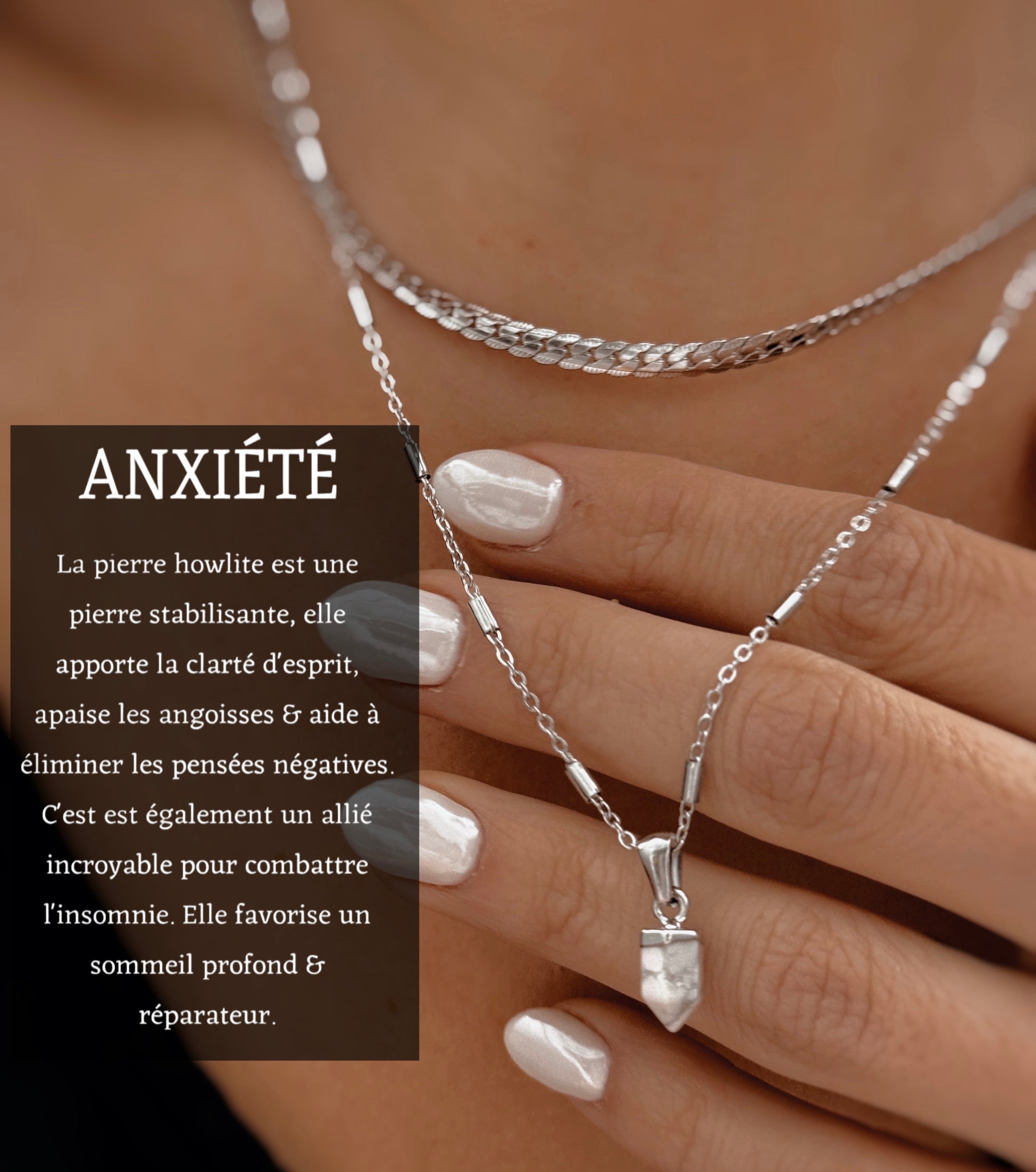 Anxiété howlite ~ collier - V CRÉATION product image