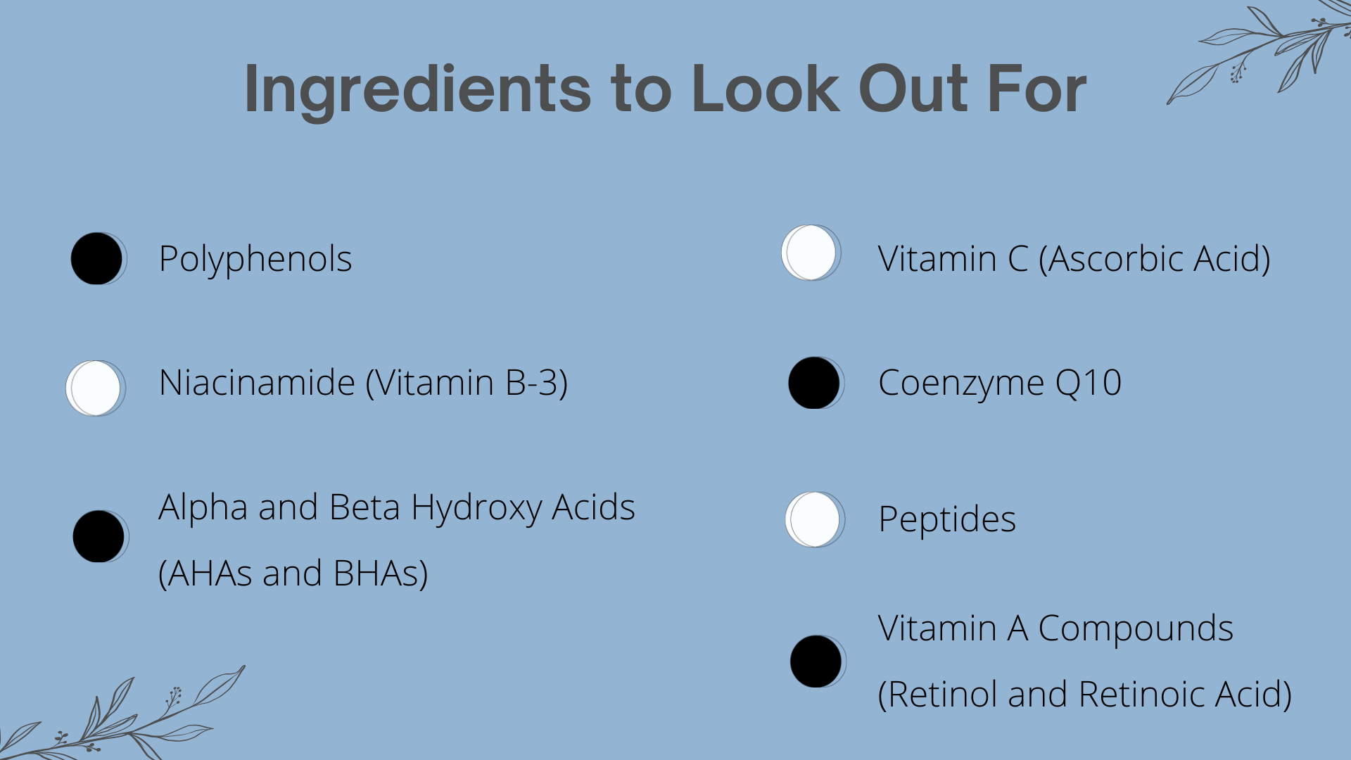 Anti-ageing Skincare Ingredients