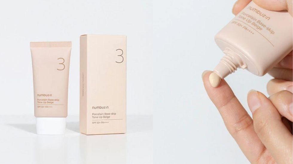 NUMBUZIN No.3 Porcelain Base-skip Tone Up Beige| BONIIK Best Korean Beauty Skincare Makeup Store in Australia
