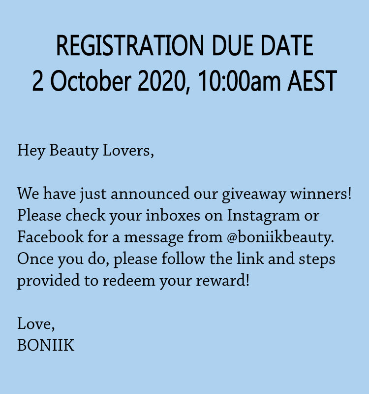 Giveaway | BONIIK Best Korean Beauty Skincare Makeup in Australia