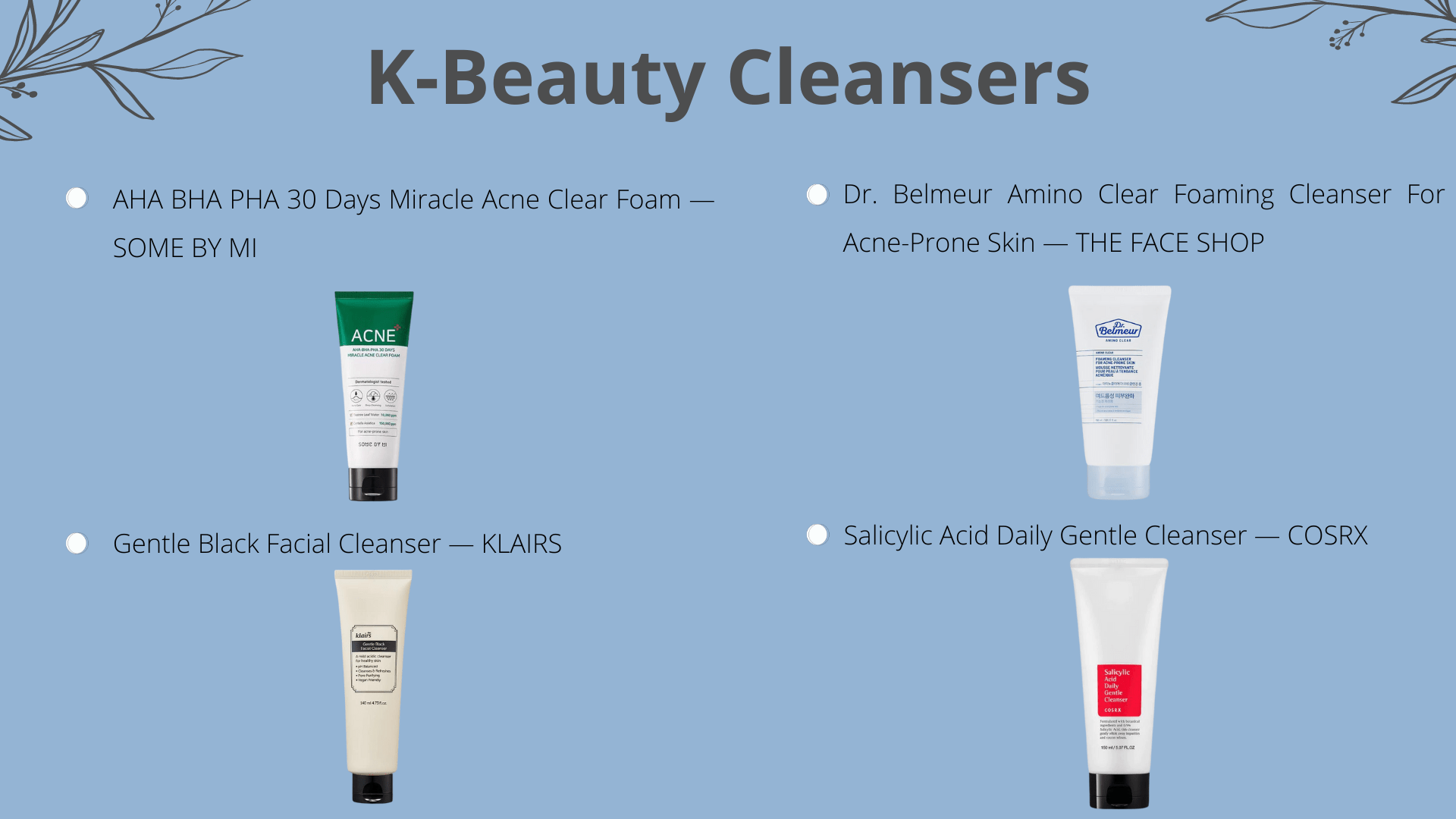 K-Beauty Cleansers