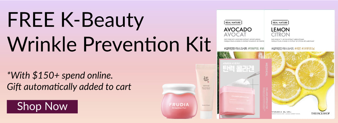 FREE K-Beauty Wrinkle Prevention Kit | BONIIK Best Korean Beauty Skincare Makeup Store in Australia