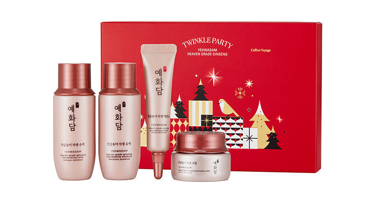 THE FACE SHOP Yehwadam Heaven Grade Ginseng Rejuvenating Holiday Travel Kit | Holiday sets | BONIIK