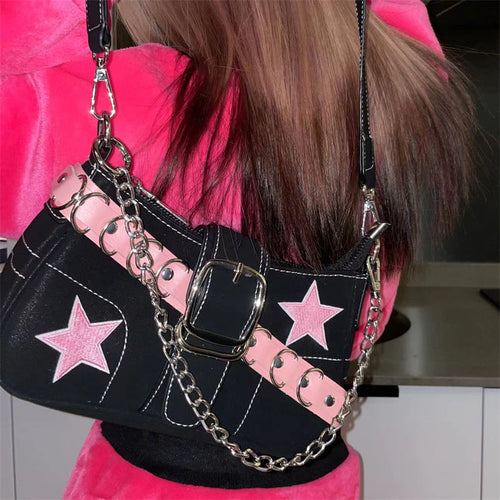 Harajuku Y2K Aesthetic Hello Kitty Monogram Micro Bag Shoulder Bag