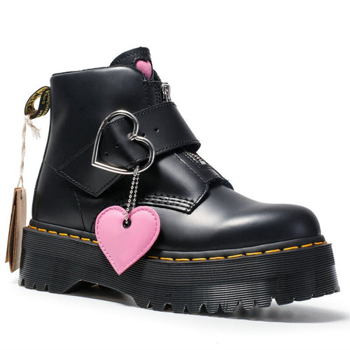 Harajuku Kawaii Fashion Heart Buckle Platform Shoes – The Kawaii Factory