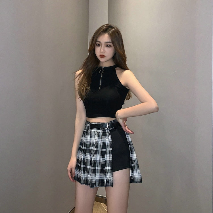 Blackpink Lisa Style Pleated Skirt Shorts (3 Colors) – The Kawaii Factory