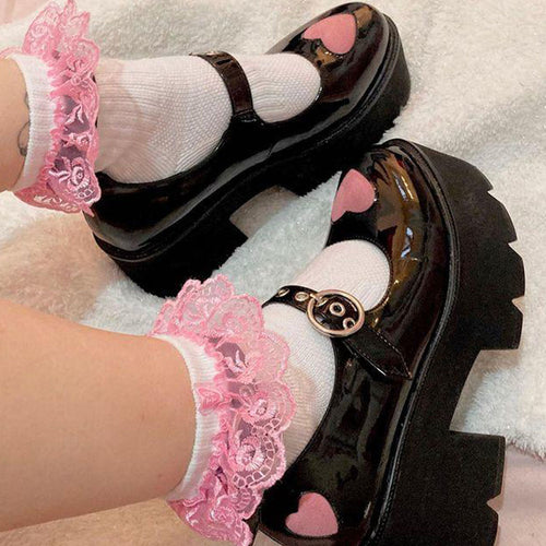 Harajuku Kawaii Fashion Princess Aesthetic Coquette Kitten Heel