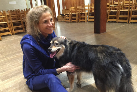 Tara Brach with a lovely dog