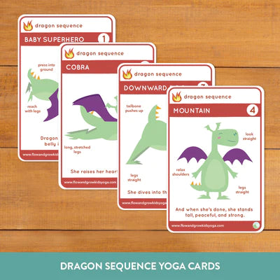 Dragon Sequence Yoga Card