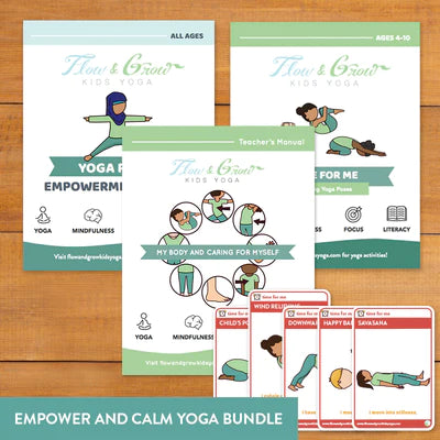 Kids Yoga Lesson Plan Bundle: Empower and Calm Bundle