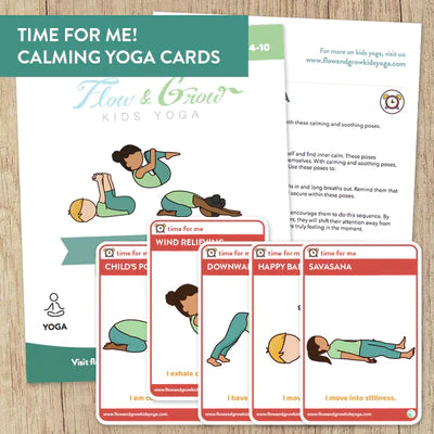 Time for me calming card lesson plan infographic