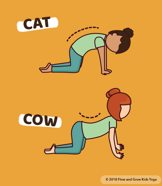 Cow pose (Bitilasana) - Yoga by D