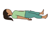 Savasana - image from Flow and Grow Kids Yoga Winter lesson plans