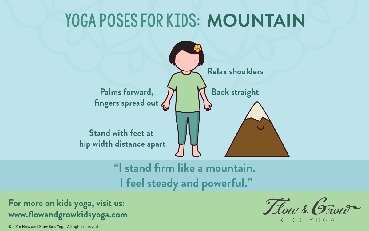 Mountain pose yoga position or asana sport Vector Image