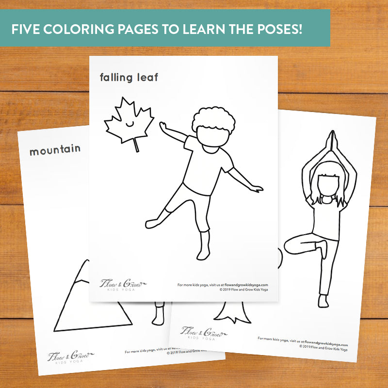 free kids yoga coloring pages