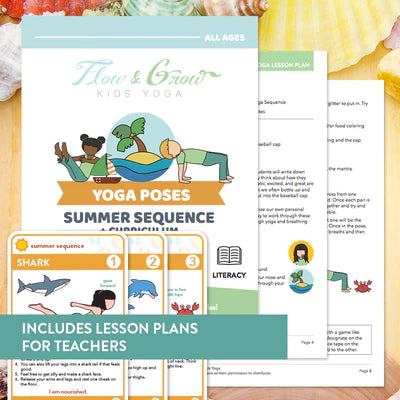 Summer Sequence Yoga Cards and Lesson Plans