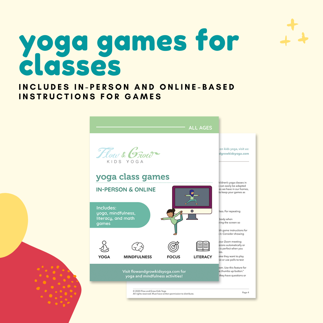 Yoga Games for Classes - in-person and online based
