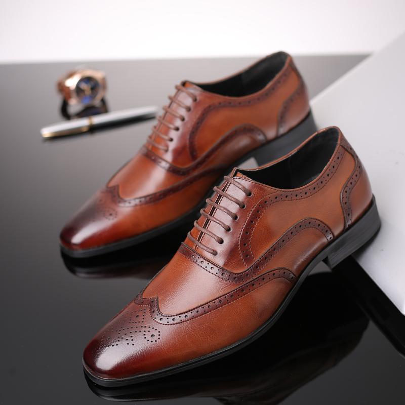 Shoes - Fashion Men Pointed Toe Dress Shoes