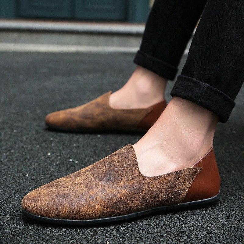 Shoes Comfortable Soft Suede Men Loafers 6028