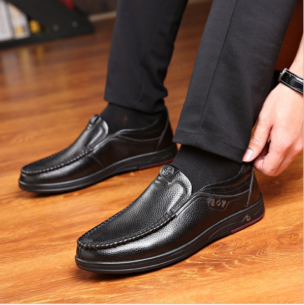 NEW Men's Casual Leather Shoes with Soft Sole – Yokest