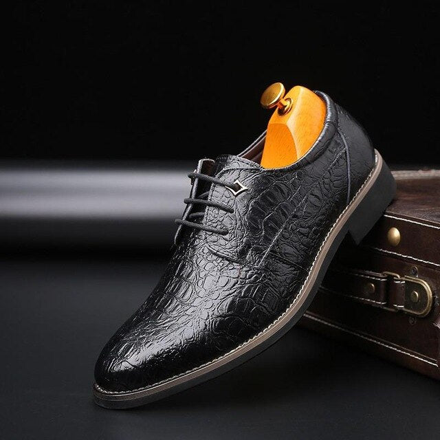 Genuine Leather Business Men Shoes 9053