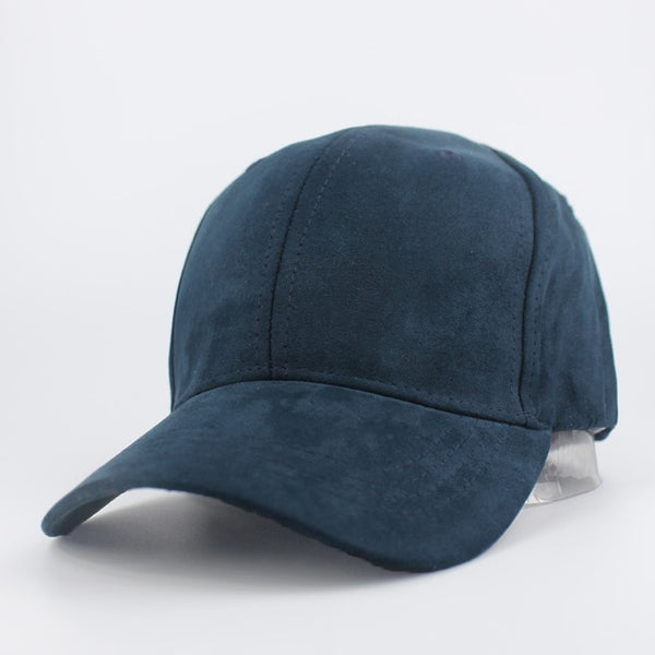 Fashion Man Adjustable Soft Suede Baseball Cap Casual Solid color Hat ...