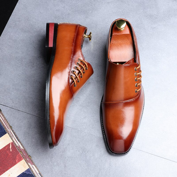 Fashion Classic Leather Business Dress Men Oxfords Shoes(Buy 2 Get 10% ...