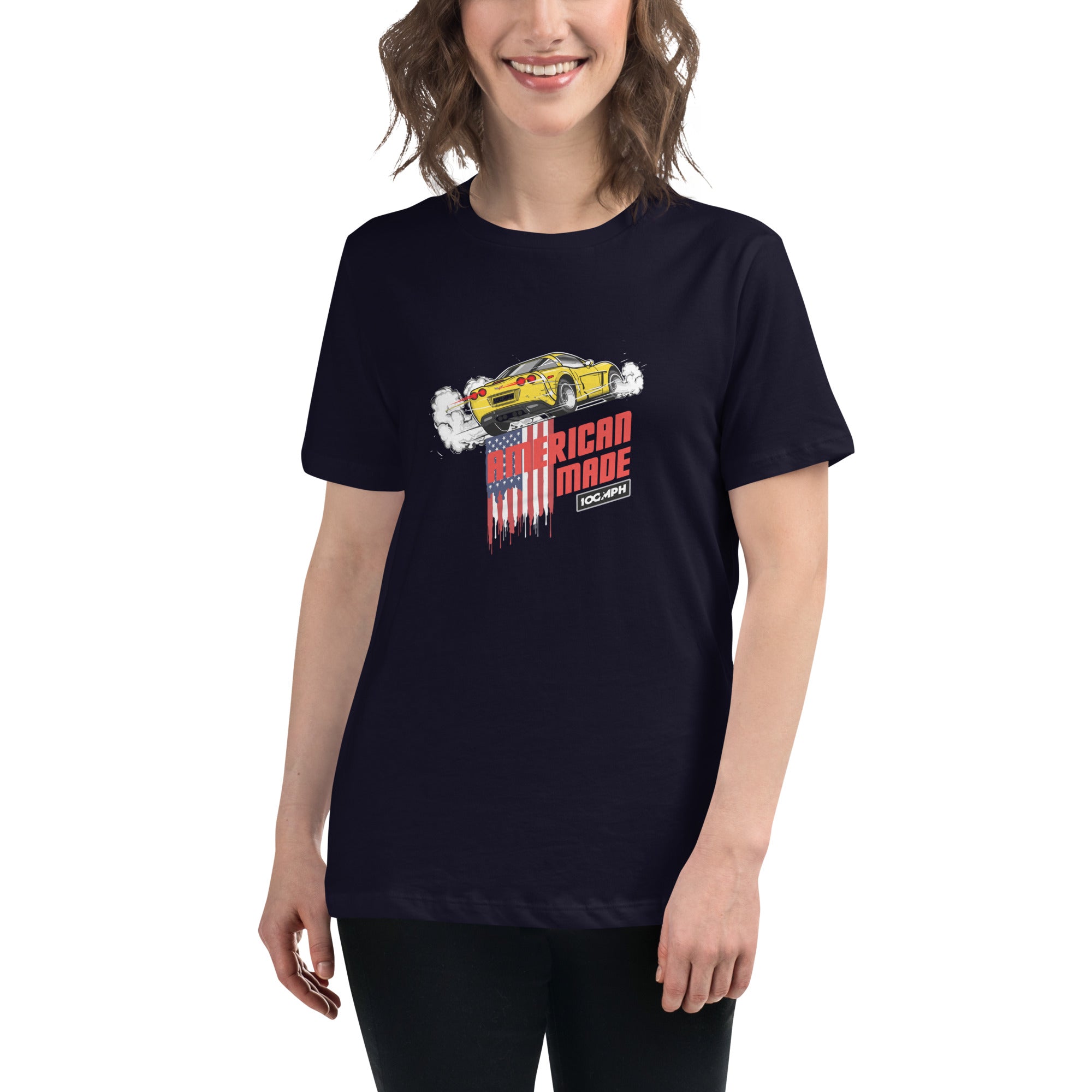 The Corvette C6 - American Made - Women's T-Shirt – 100 Miles Per Hour