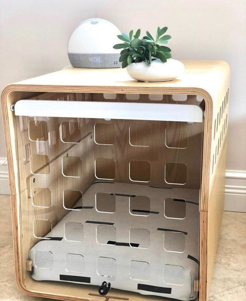 dog crate with LAY LO dog bed