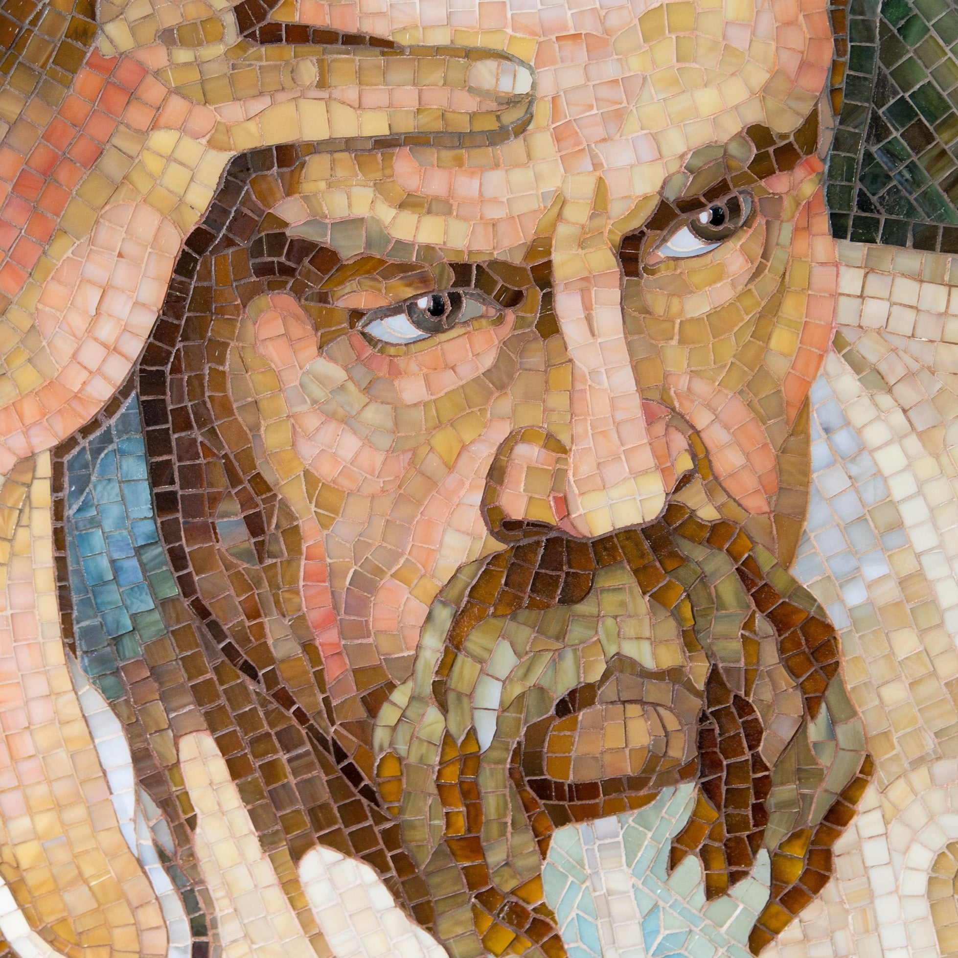 Stained Glass mosaic portrait of Taras Shevchenko