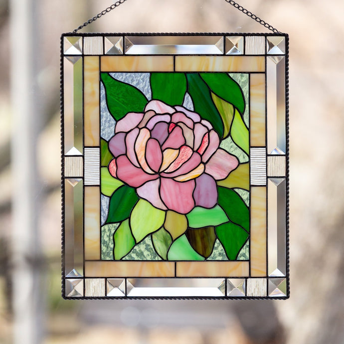 Flowers Stained Glass Windows Rose