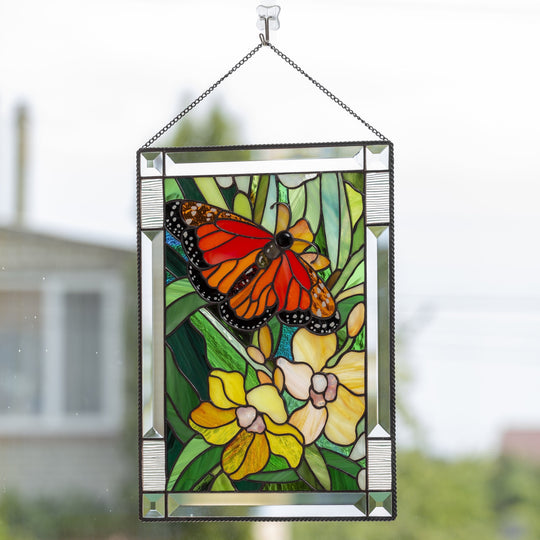 How to hang stained glass panels in window – Glass Art Stories