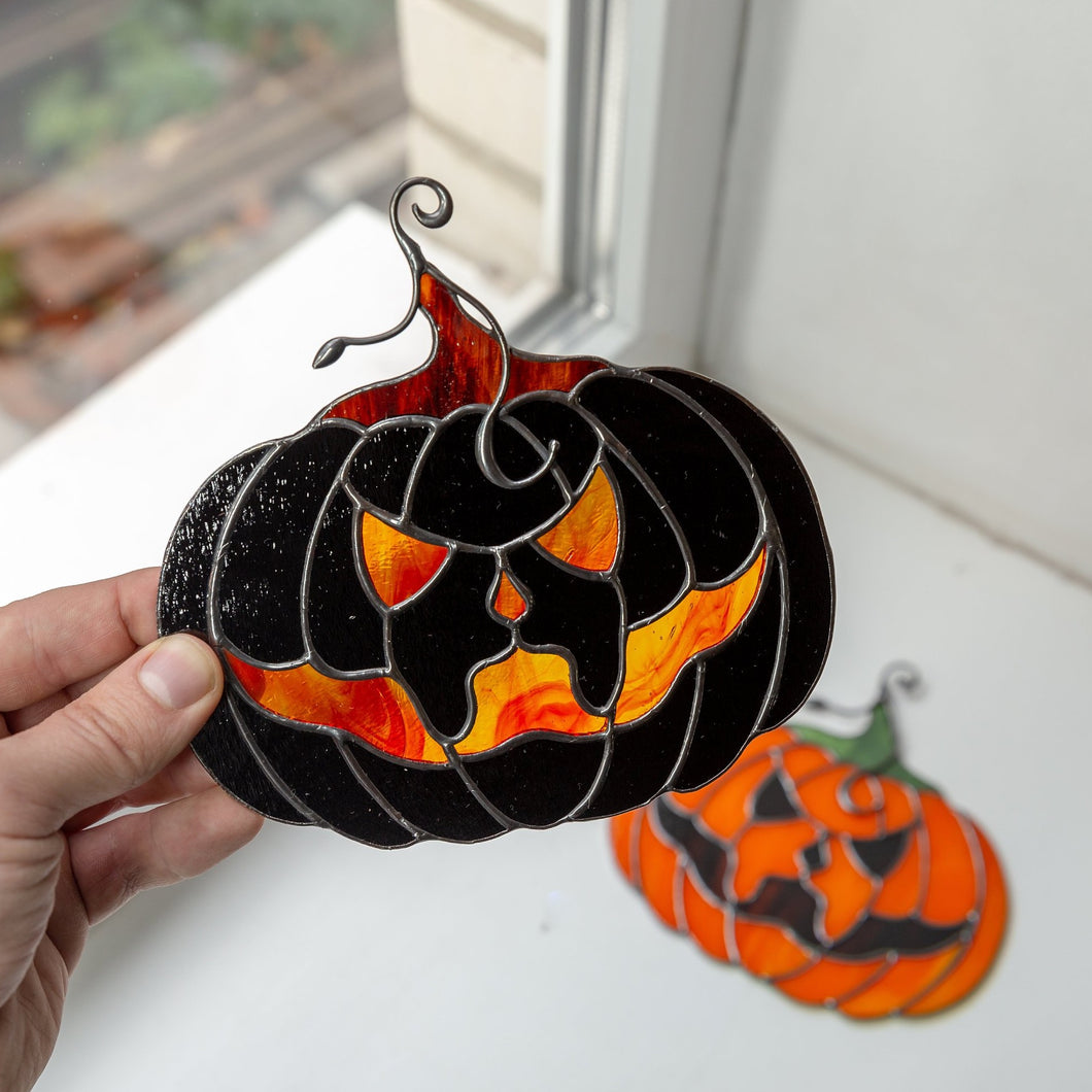Halloween Pumpkin (Style 2) – Glass Art Stories