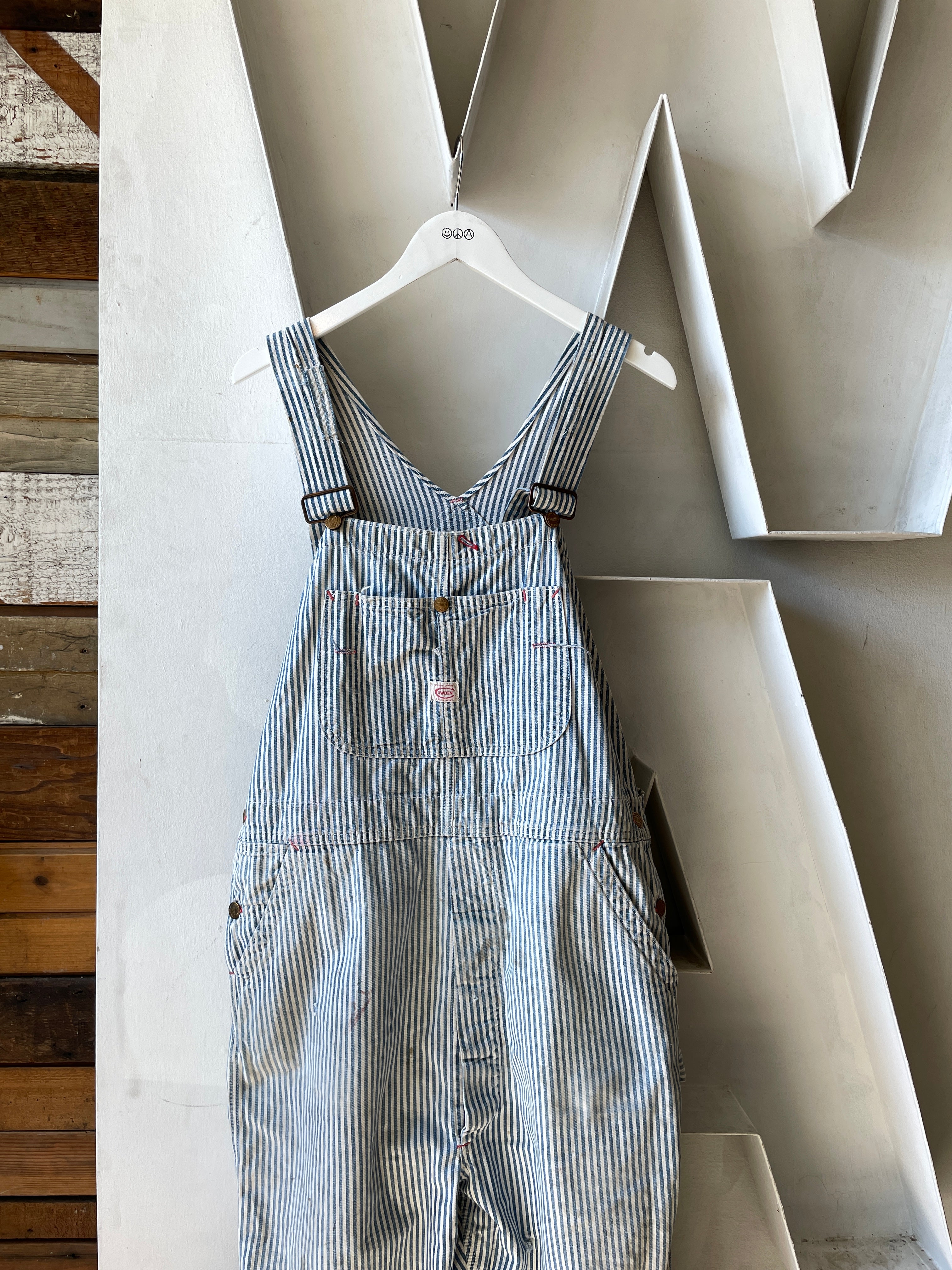 50's Cowden Hickory Stripe Overalls - 39” x 25” – Kissing Booth